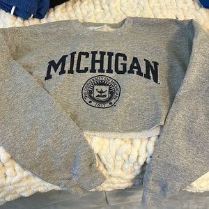 Michigan Cropped Sweatshirt